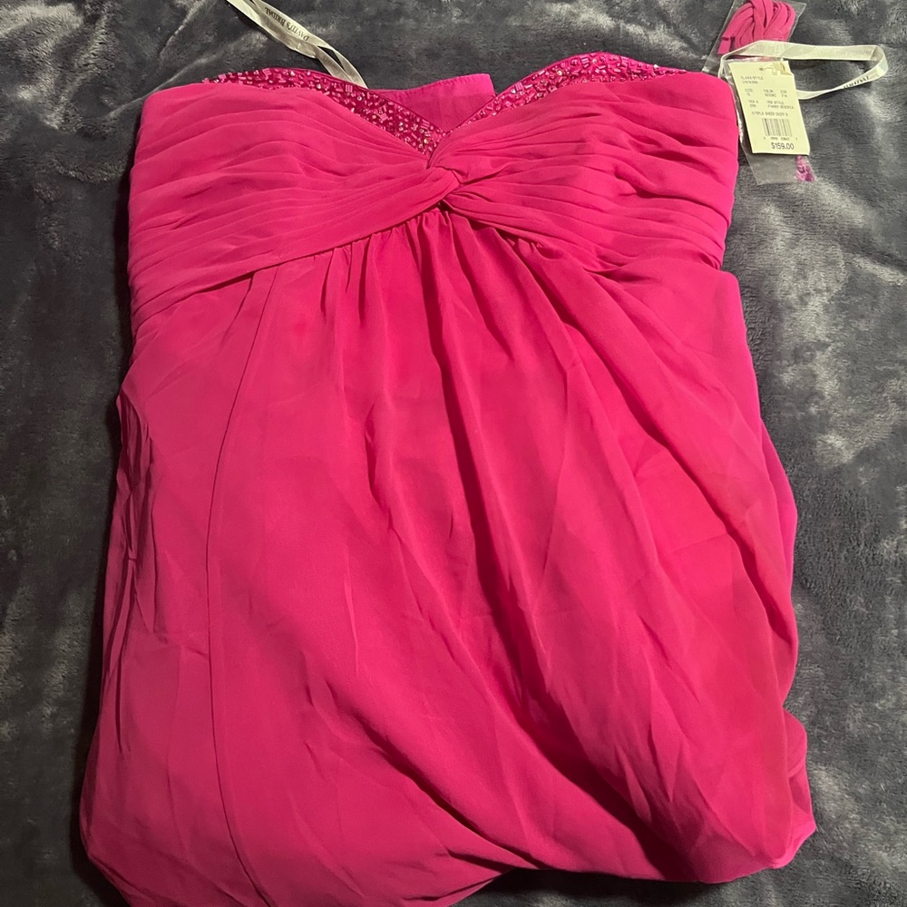 David's Bridal Pink Wedding Dress